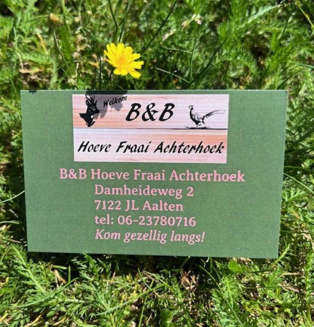 B&B Hoeve Fraai Achterhoek アールテン エクステリア 写真